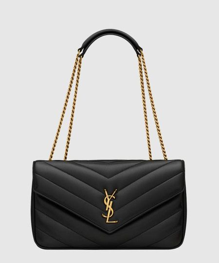 Matelass茅 Lambskin Loulou Medium Bag 801439